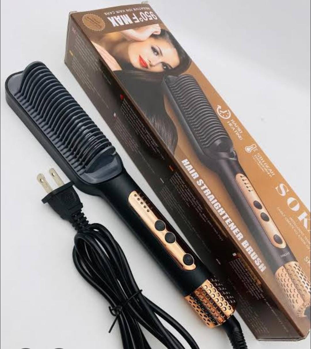 Cepillo Alisador 2 en 1  cabello  listo en minutos { oferta de hoy  pago contra  entrega envío a todo el país }